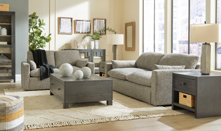 Modern Heritage Dramatic Granite Fabric Living Room set