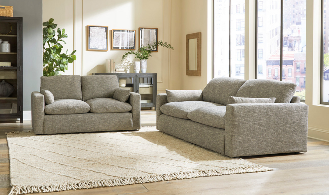 Modern Heritage Dramatic Granite Fabric Living Room set