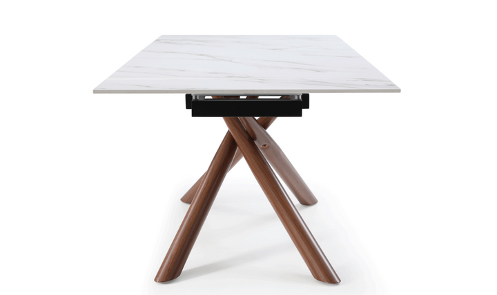 ESF Acquire 4-Seater Extendable Dining Table Set w/ Edito Fabric Chair