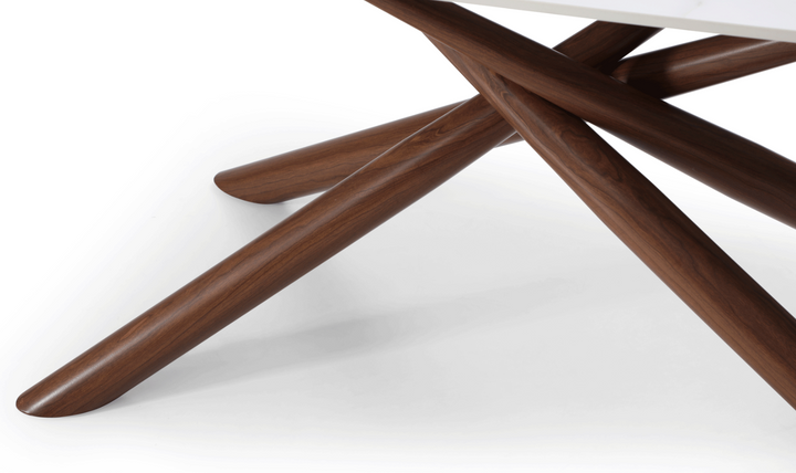 ESF Acquire 4-Seater Extendable Dining Table Set w/ Edito Fabric Chair