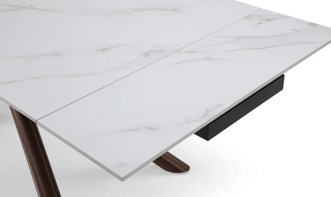 ESF Acquire 4-Seater Extendable Dining Table Set w/ Edito Fabric Chair