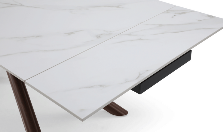 ESF Acquire 4-Seater Extendable Dining Table Set w/ Edito Fabric Chair