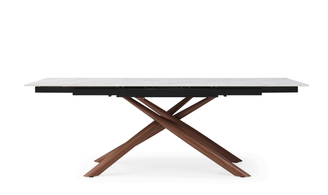 ESF Acquire 4-Seater Extendable Dining Table Set w/ Edito Fabric Chair