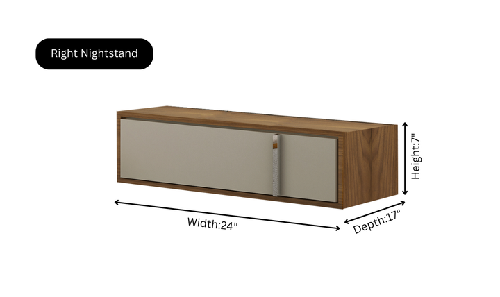 ESF Italia Cadiz Beige Queen Size Storage Bed With Two Nightstands