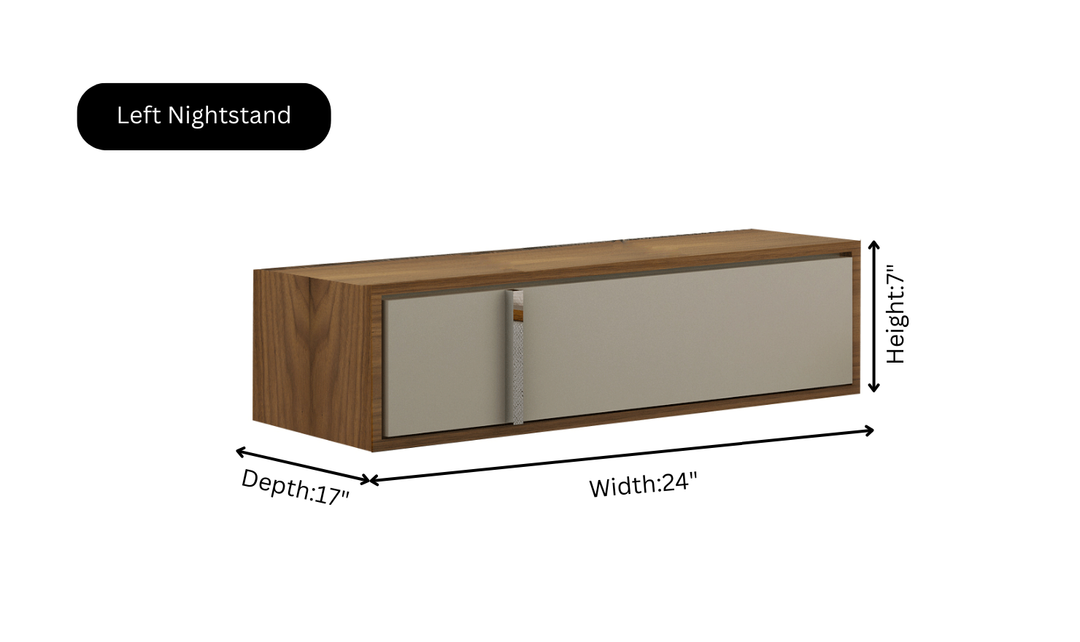 ESF Italia Cadiz Beige Queen Size Storage Bed With Two Nightstands