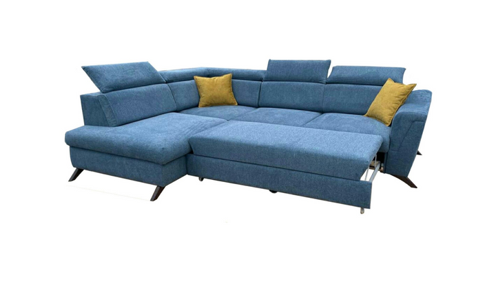 ESF Italia Gala L-shaped Sectional Sofa With Bed And Storage