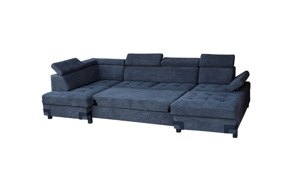 ESF Italia Gardemarin U-Shaped Sectional Sleeper Sofa with Two Storage Units-jennifer furniture