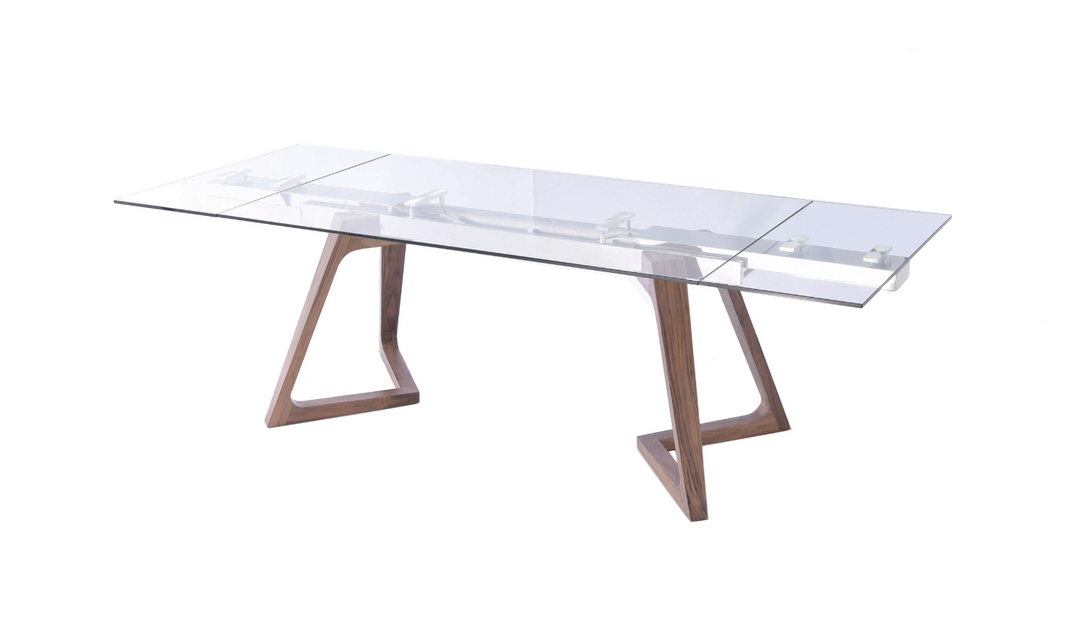 ESF Italia Optimum Extendable Brown Dining Table Set (Dining Table + Dining Chairs)