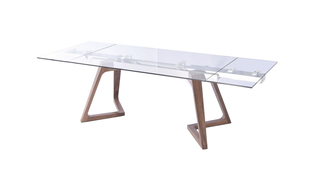 ESF Italia Optimum Extendable Brown Dining Table Set (Dining Table + Dining Chairs)