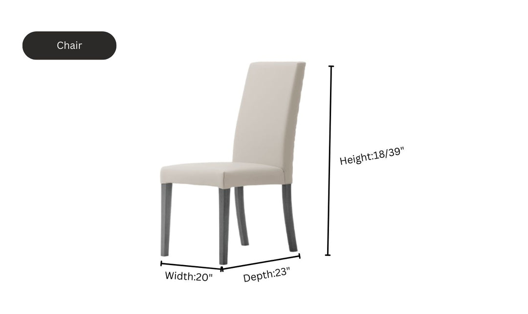 ESF Italia Vulcano Gray Dining Room Set With Extendable Table