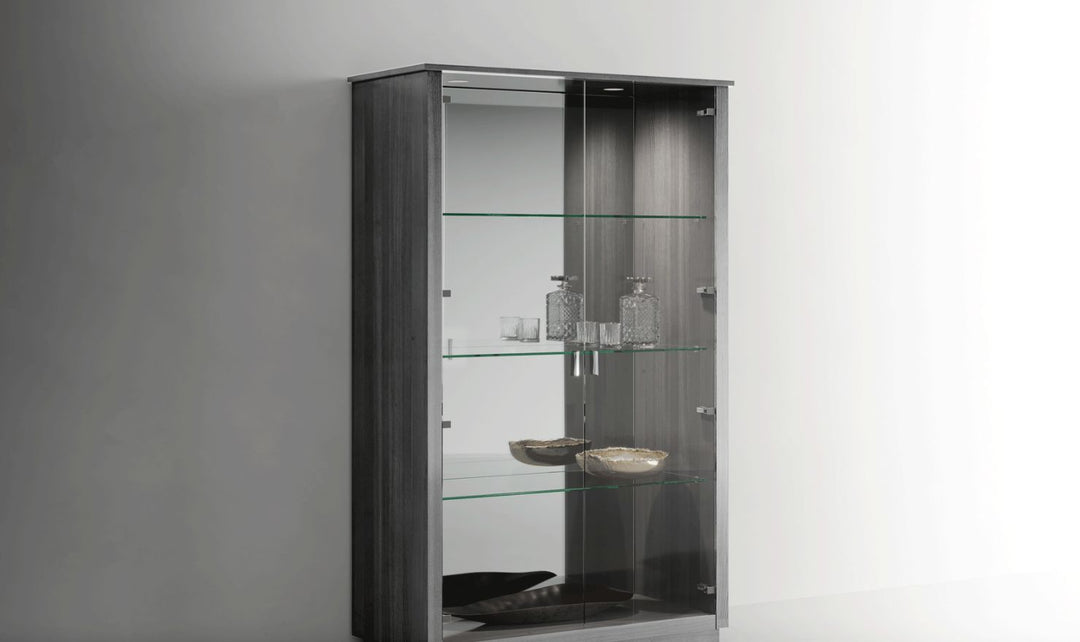 ESF Italia Vulcano Gray Dining Room Set With Extendable Table