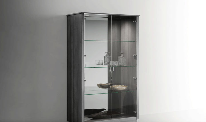 ESF Italia Vulcano Gray Dining Room Set With Extendable Table