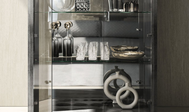 ESF Italia Vulcano Gray Dining Room Set With Extendable Table