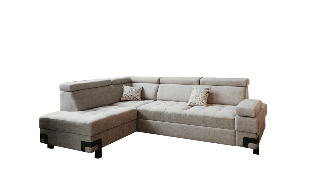 ESF Furniture Garda 3-Seater L-Shaped Sectional Sleeper Sofa with Chaise