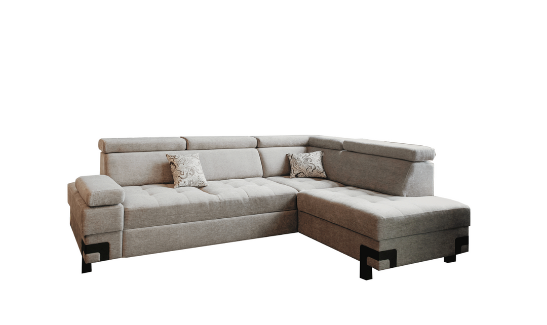 ESF Furniture Garda 3-Seater L-Shaped Sectional Sleeper Sofa with Chaise