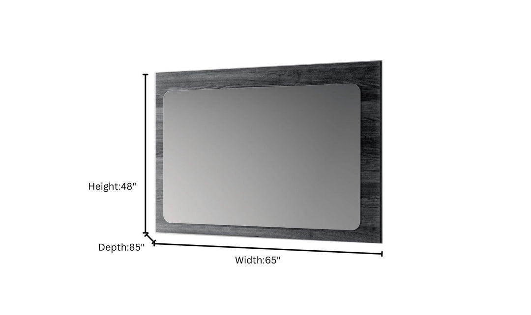 ESF Italia Vulcano (King/Queen) Bedroom Set With High Gloss Finish