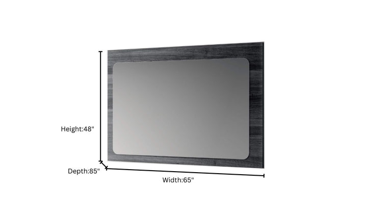 ESF Italia Vulcano (King/Queen) Bedroom Set With High Gloss Finish