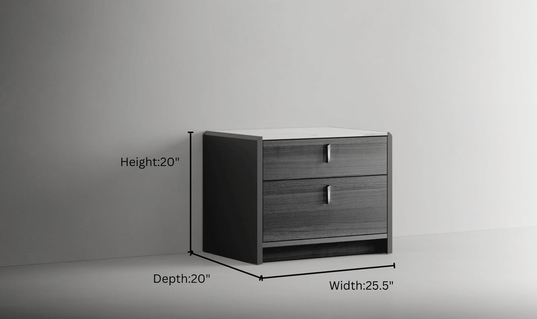 ESF Italia Vulcano (King/Queen) Bedroom Set With High Gloss Finish