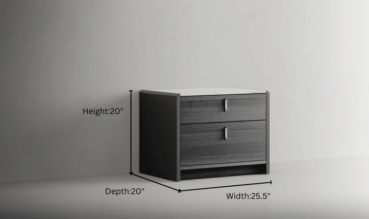 ESF Italia Vulcano (King/Queen) Bedroom Set With High Gloss Finish