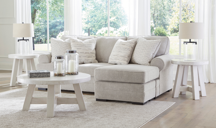 Modern Heritage Eastonbridge Fabric Reversible Sofa Chaise in Fabric