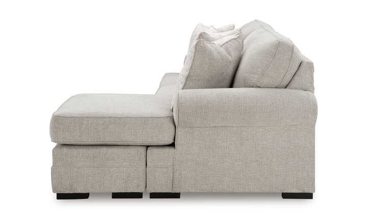 Modern Heritage Eastonbridge Fabric Reversible Sofa Chaise in Fabric