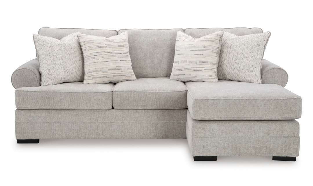 Modern Heritage Eastonbridge Fabric Reversible Sofa Chaise in Fabric