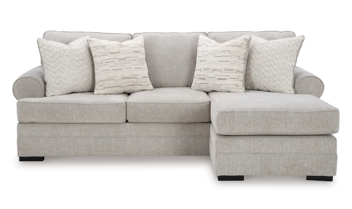 Modern Heritage Eastonbridge Fabric Reversible Sofa Chaise in Fabric