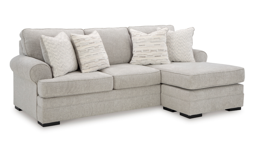 Modern Heritage Eastonbridge Fabric Reversible Sofa Chaise in Fabric