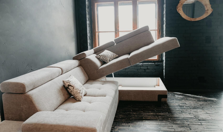 ESF Furniture Garda 3-Seater L-Shaped Sectional Sleeper Sofa with Chaise- Jennifer Furniture