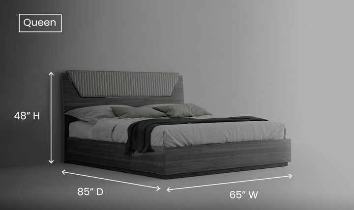 ESF Italia Vulcano (King/Queen) Bedroom Set With High Gloss Finish