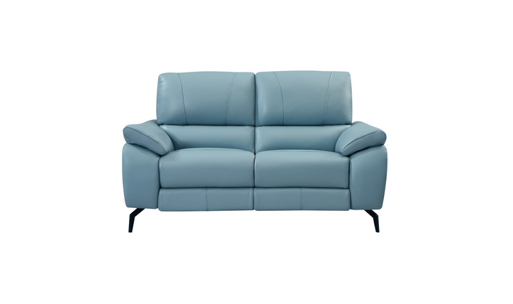 ESF Italia Jake Leather Electric Recliner Loveseat With Cushion Arms