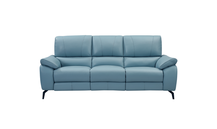 ESF Italia Jake 3 Seater Leather Electric Recliner Sofa with Cushion Arms