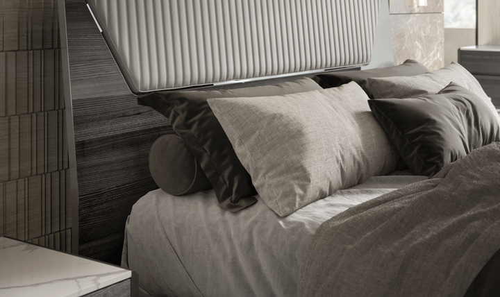 ESF Italia Vulcano (King/Queen) Bedroom Set With High Gloss Finish