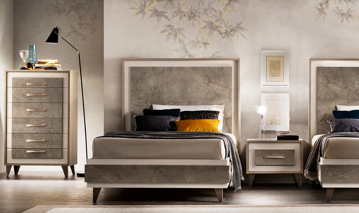 ESF Furniture ArredoAmbra Platform Bedroom Set (King / Queen Size)- Jennifer Furniture