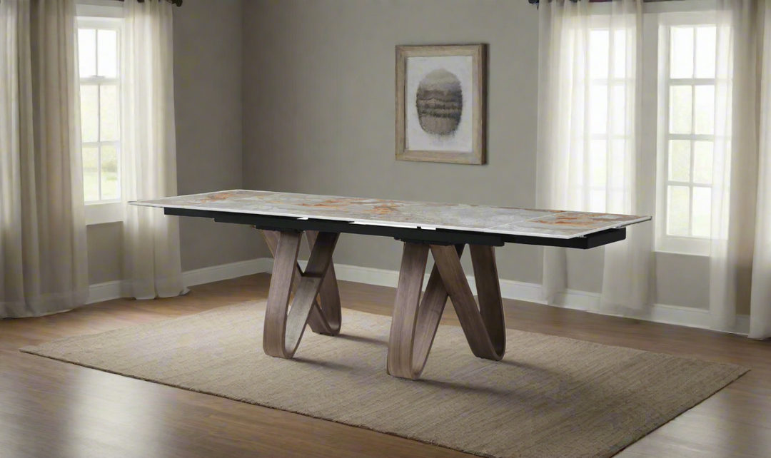ESF Italia Bruno Extendable Brown Dining Table- Jennifer Furniture