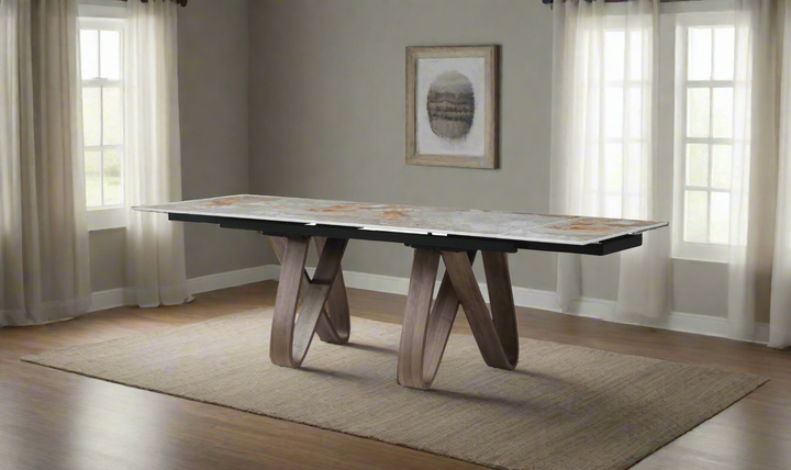 ESF Italia Bruno Extendable Brown Dining Table- Jennifer Furniture