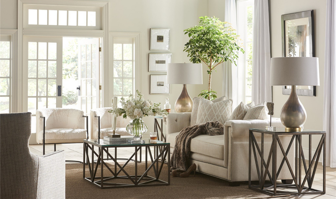 Universal Furniture Alpine Valley Polyester Accent Chair in  Cream