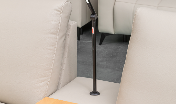 Klaussner Roma 6-Piece Beige Leather Power Reclining Sectional Sofa