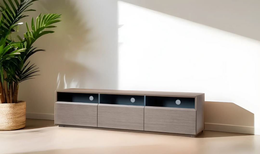 Jennifer Italia Bezier TV Stand with 3-Drawers-Jennifer Furniture
