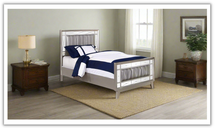 Leighton Panel Bed- Jennifer Furniture