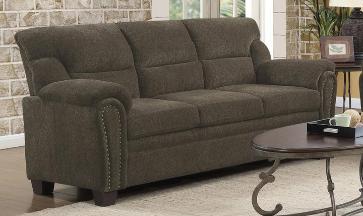 Coaster Furniture Clemintine 3-Seater Stationary Fabric Sofa