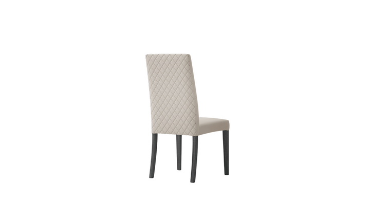 ESF Italia Vulcano Fabric Upholstered Dining Chair In Gray
