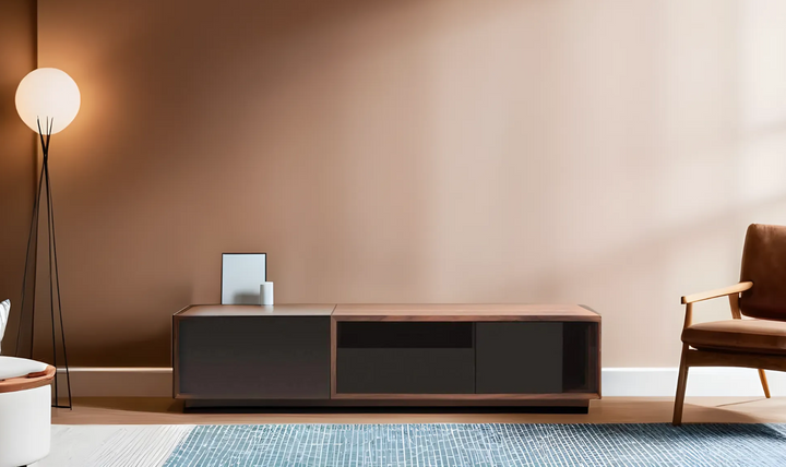 Jennifer Italia Wyeth Modern TV Base In Walnut-Jennifer Furniture