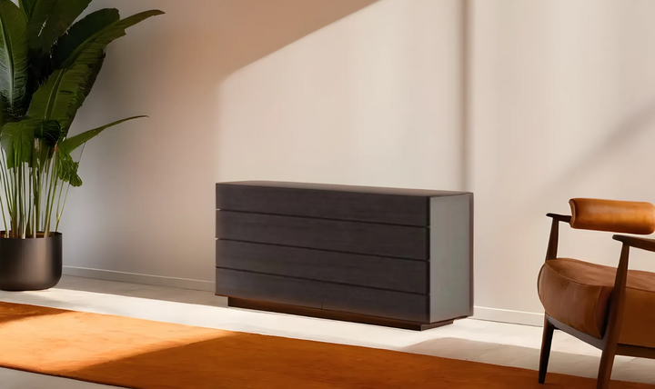 Jennifer Italia Backstage 4 Drawer Dresser in Wenge-Jennifer Furniture