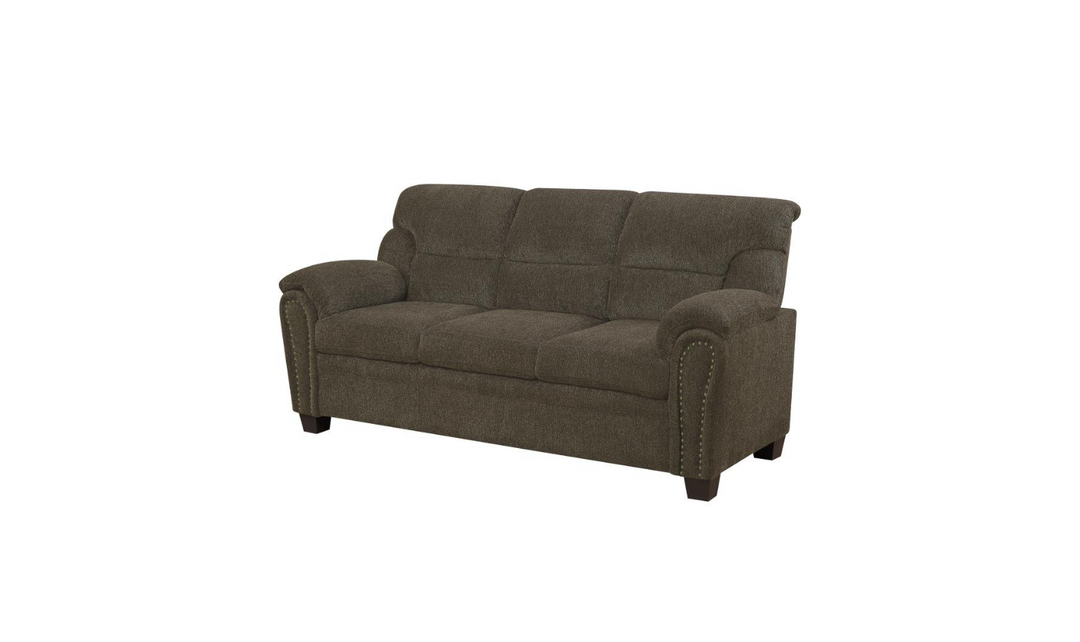 Coaster Furniture Clemintine 3-Seater Stationary Fabric Sofa- Jennifer Furniture