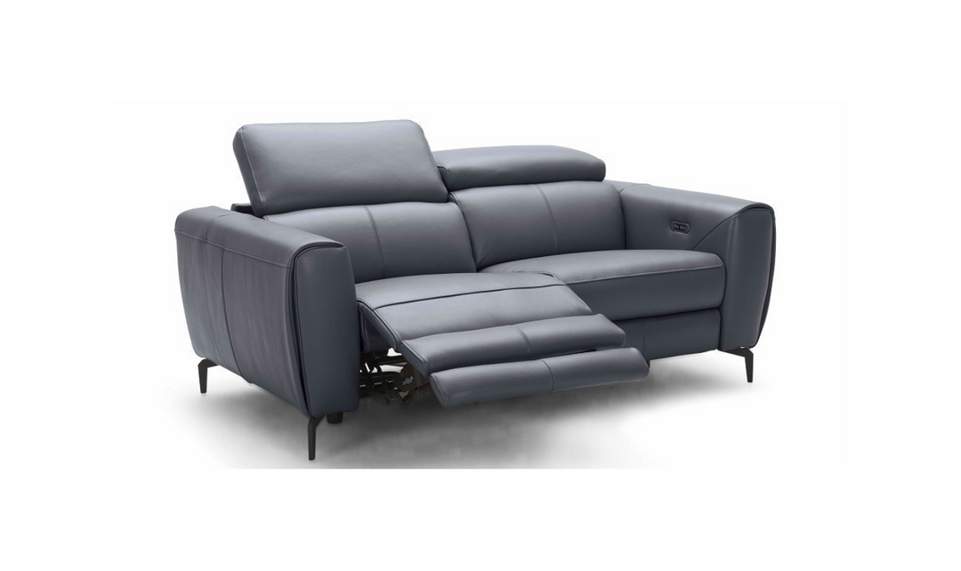 Jennifer Italia Azur Leather Power Reclining Living Room Set (Sofa + Loveseat + Chair)