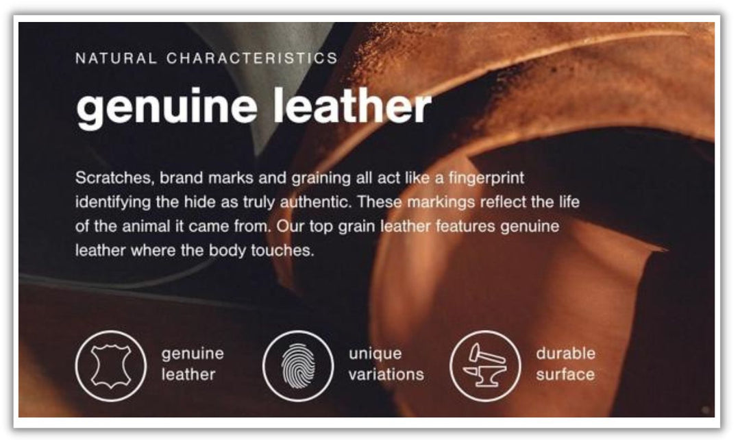 Emilia 5-Piece Leather Sectional with Removable Cushions