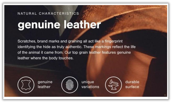 Emilia 5-Piece Leather Sectional with Removable Cushions