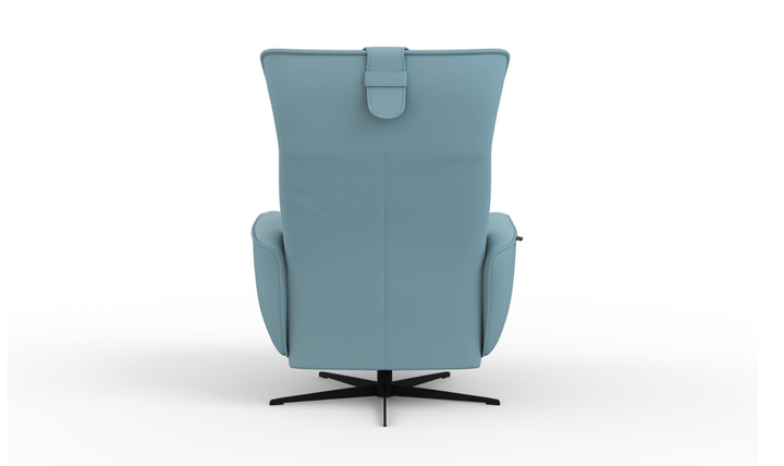 Fjords Axel Leather Power Recliner Chair with Swivel Glider Base