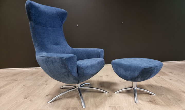 Fjords Baloo Swivel Fabric Chair and Ottoman